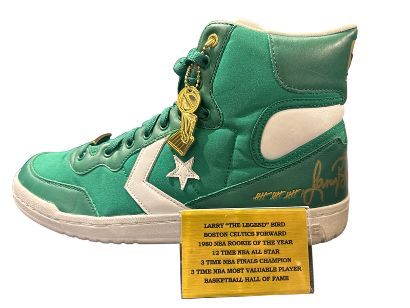 Larry Bird Signed Green Shoe