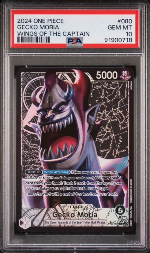 2024 One Piece Gecko Moria Wings of the Captain #080 PSA 10