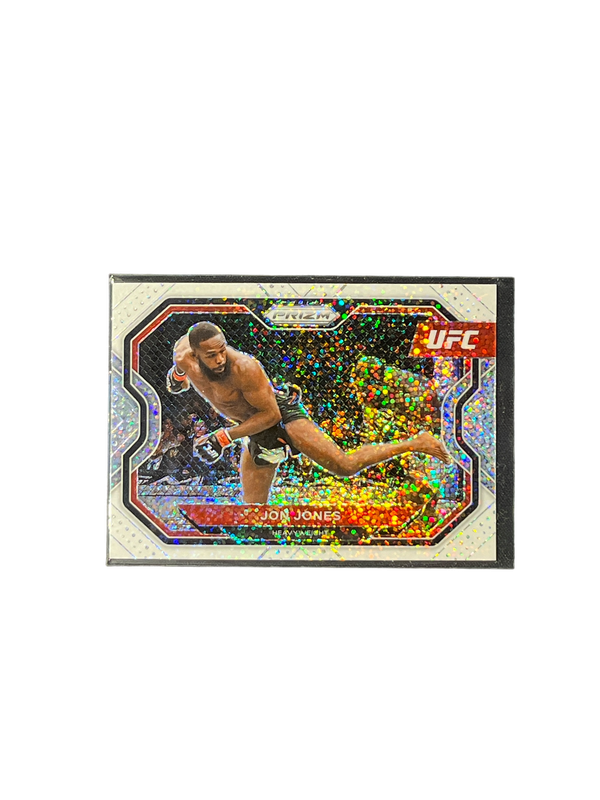 2021 Panini Prizm UFC  Jon Jones White Sparkle #101