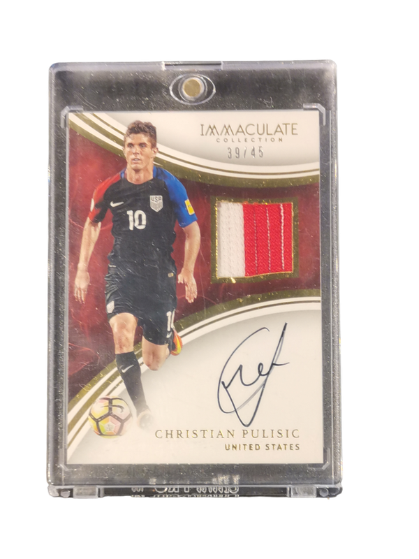 2017 Panini Immaculate Coll. Christian Pulisic Patch and Auto 39/45