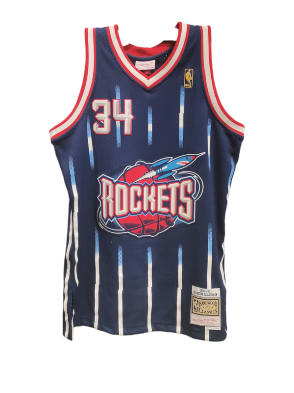 Hakeem Olajuwon HR jersey Mitchel&amp;Ness
