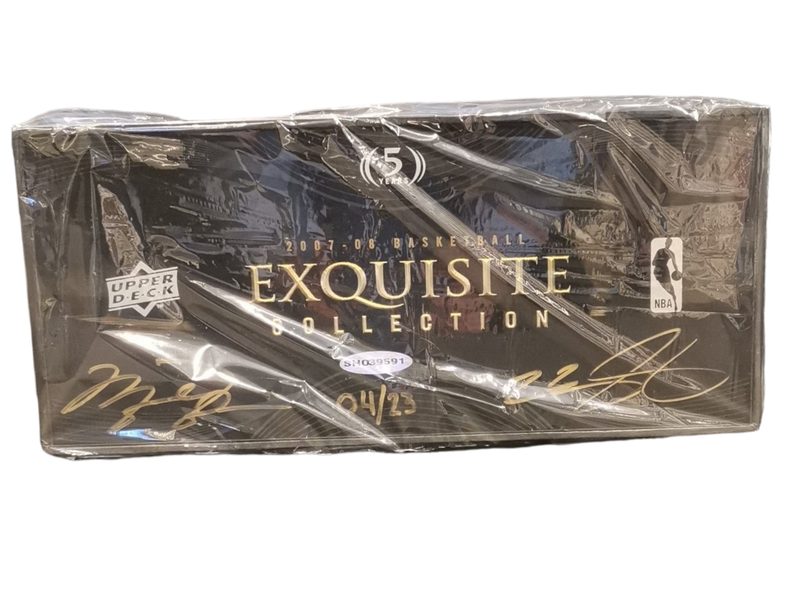 2007 Exquisite Collection Basketball Box Signed Jordan/James 4/23