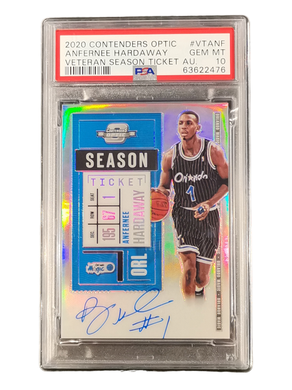2020 Contenders Optic Anfernee Hardaway Veteran Season Ticket Auto PSA 10