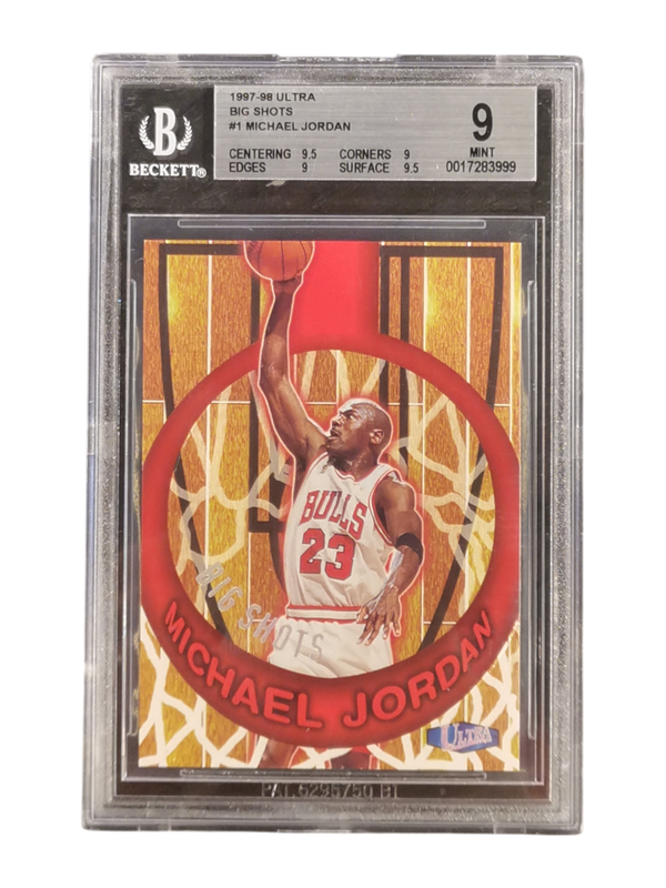 1997-98 Ultra Big Shots #1 Michael Jordan BGS 9
