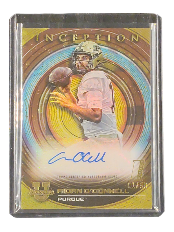 2022/23 Topps Bowman University Inception Aidan O'Connell Auto #BIA-AO 1/50