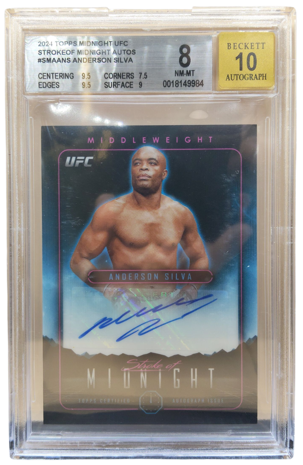 2024 Anderson Silva Midnight Auti BGS 8