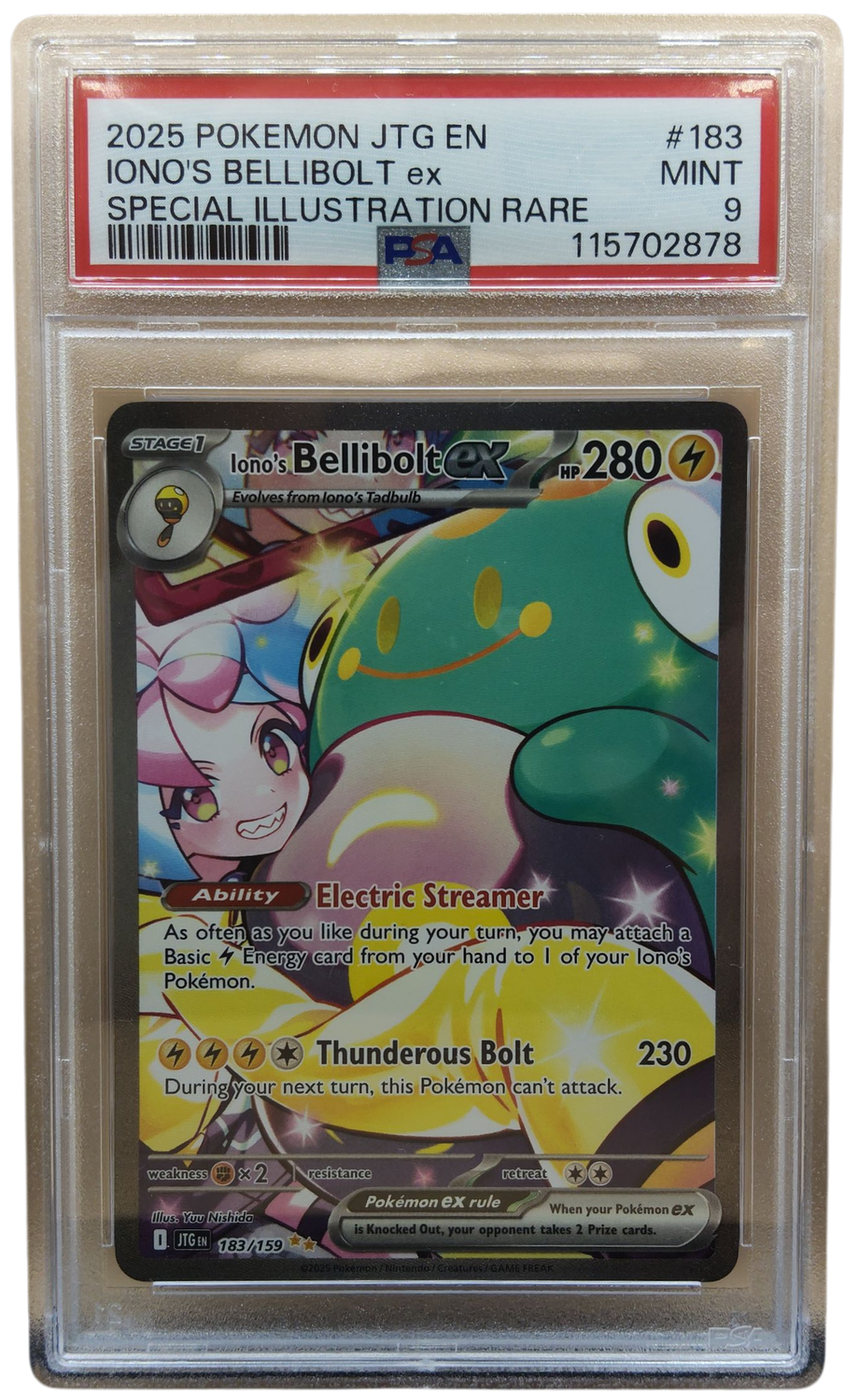 2025 Ionos Bellibolt EX Special Illustration Rare PSA 9