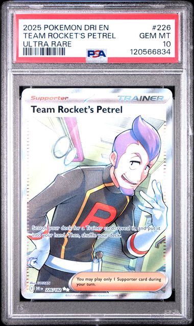 2024 Team Rockets Petrel Ultra Rare  PSA 10