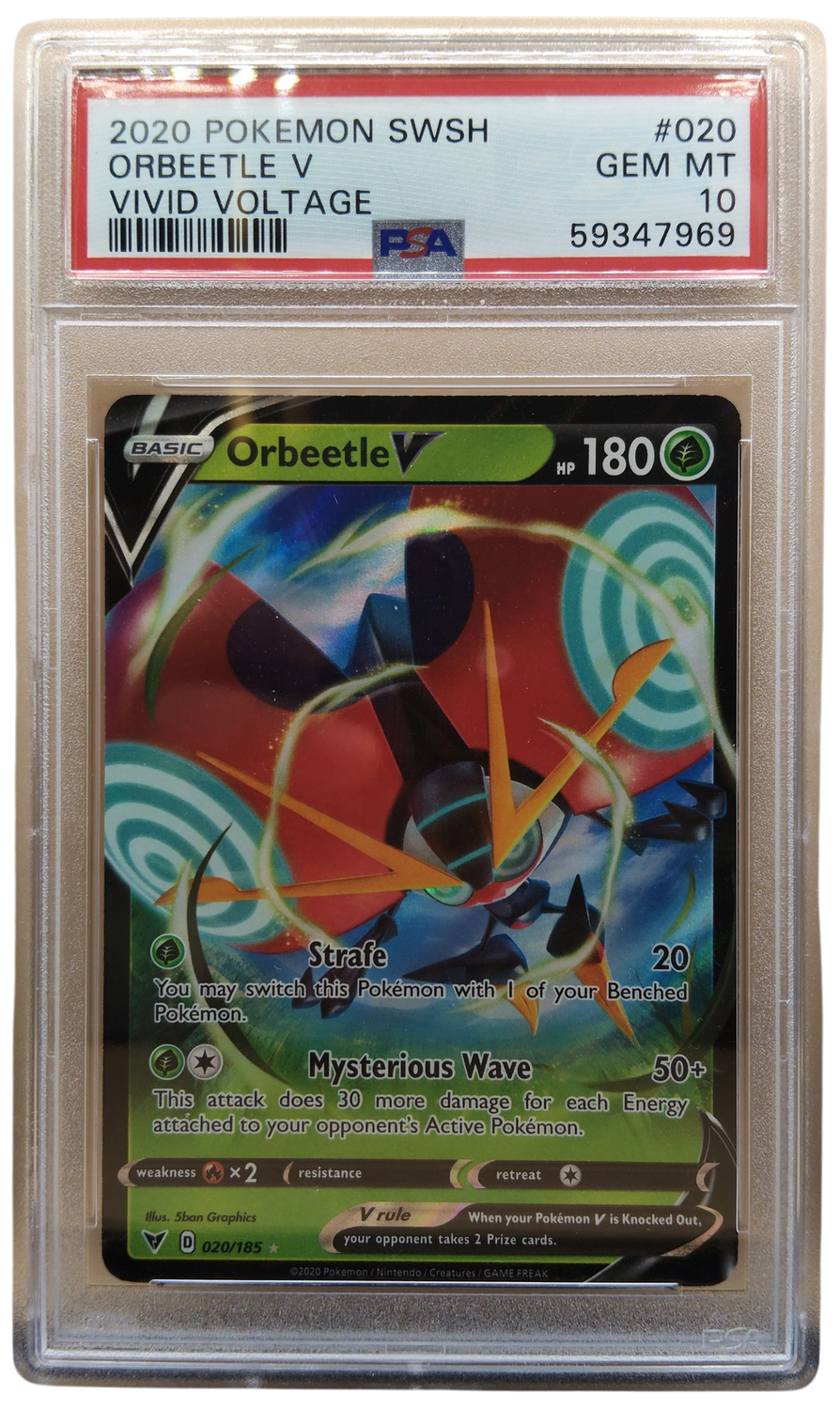 2020 Orbeetle V Vivid Voltage PSA 10