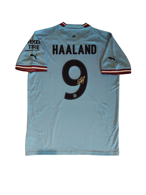 Signed Erling Haaland Manchester City Jersey