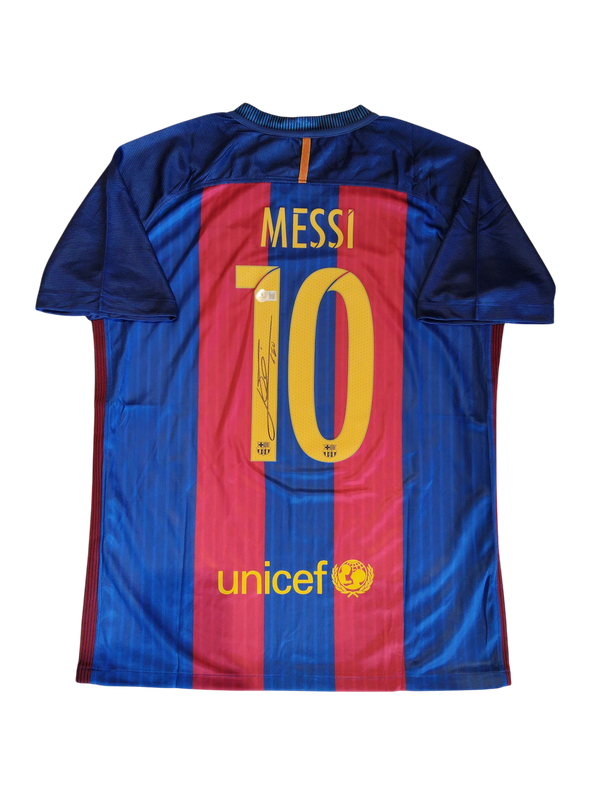 Signed Lionel Messi Barcelona Jersey