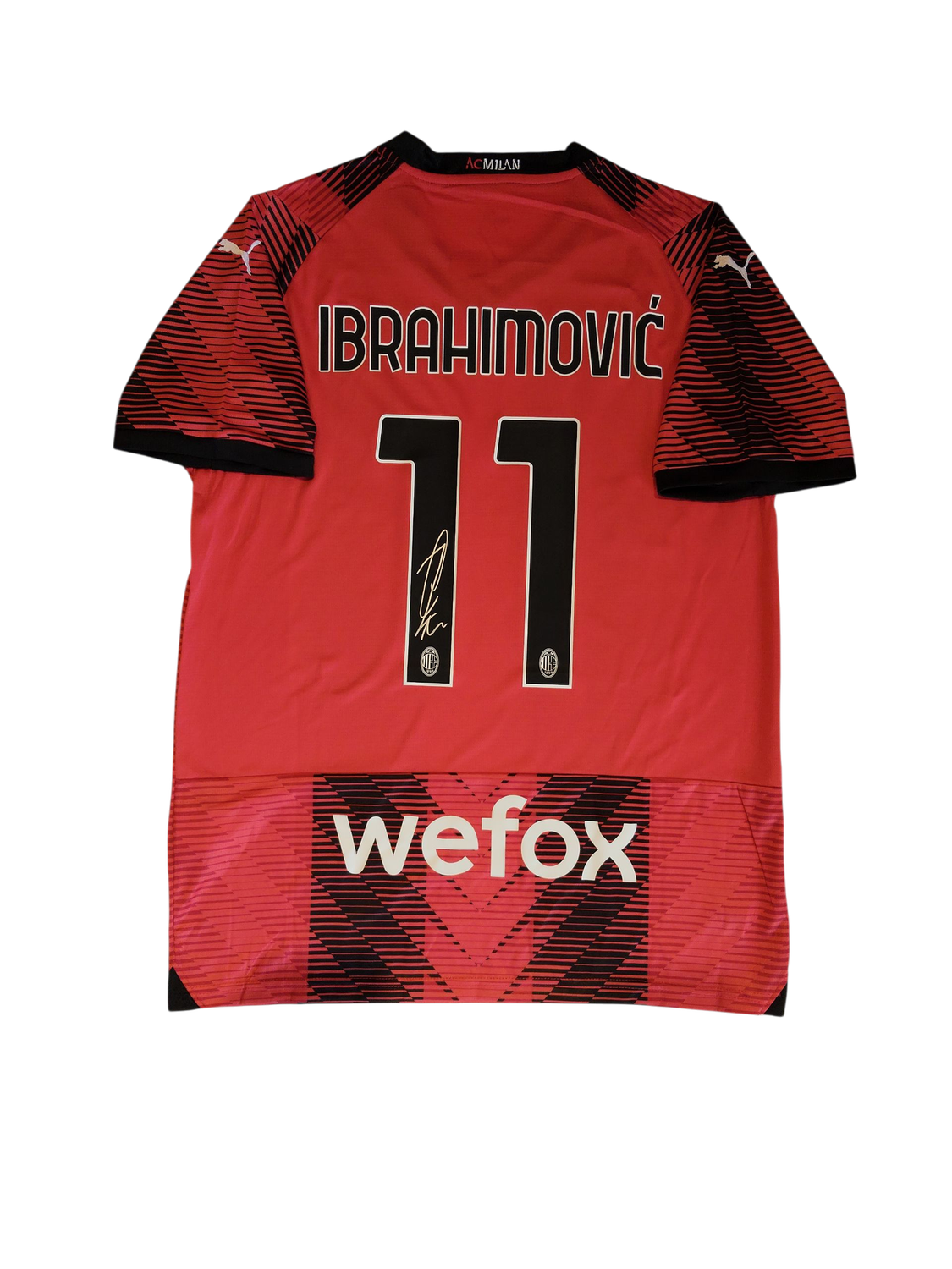 Signed Zlatan Ibrahimovic AC Milan Jersey