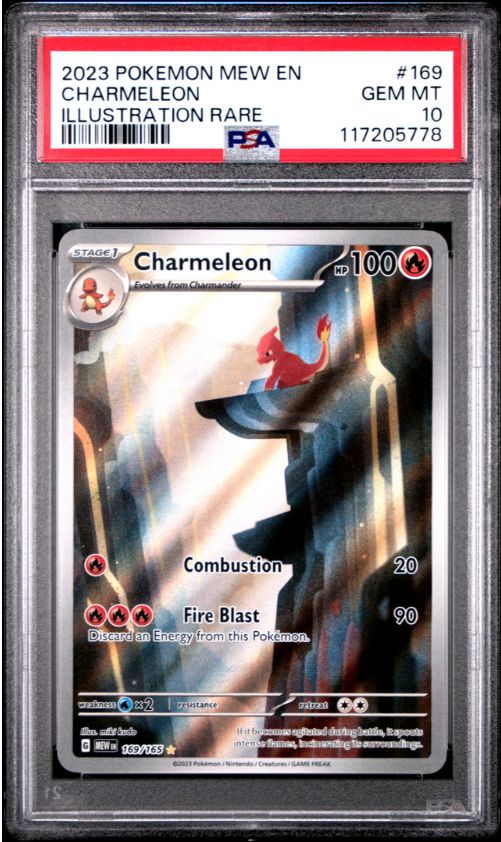 2023 Pokemon Mew En Charmeleon Illustation Rare #169 PSA 10