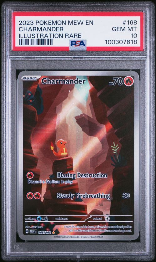 2023 Pokemon Mew En Charmander Illustration Rare #168 PSA 10