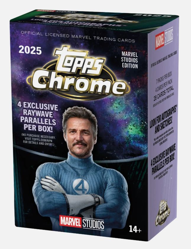 Topps Marvel Cinema Chrome 2025 Value Box