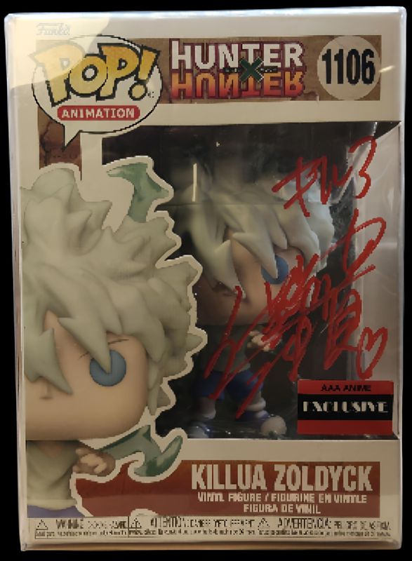 Killua Funko Pop 1106 - Signed By Mariya Ise (JVA)