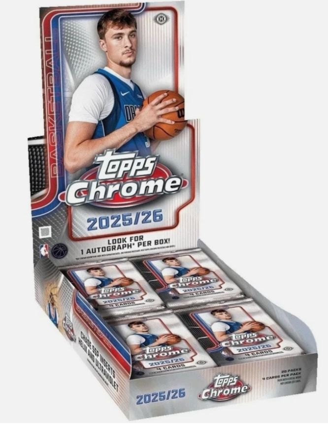 2025-26 Topps Chrome Basketball Hobby Box