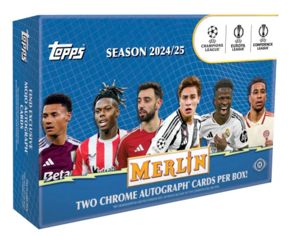2024-25 Topps UEFA Club Competitions Merlin Chrome Soccer Breaker's Delight Box
