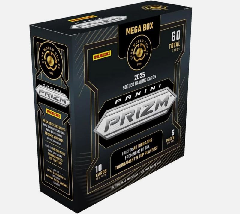 2025 Panini Prizm FIFA Club World Cup Soccer Mega Box