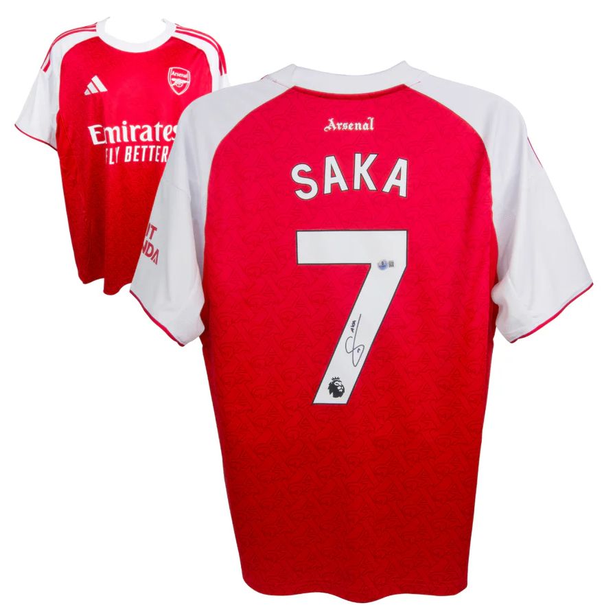 Bukayo Saka #7 Arsenal 25/26 Home Signed Jersey