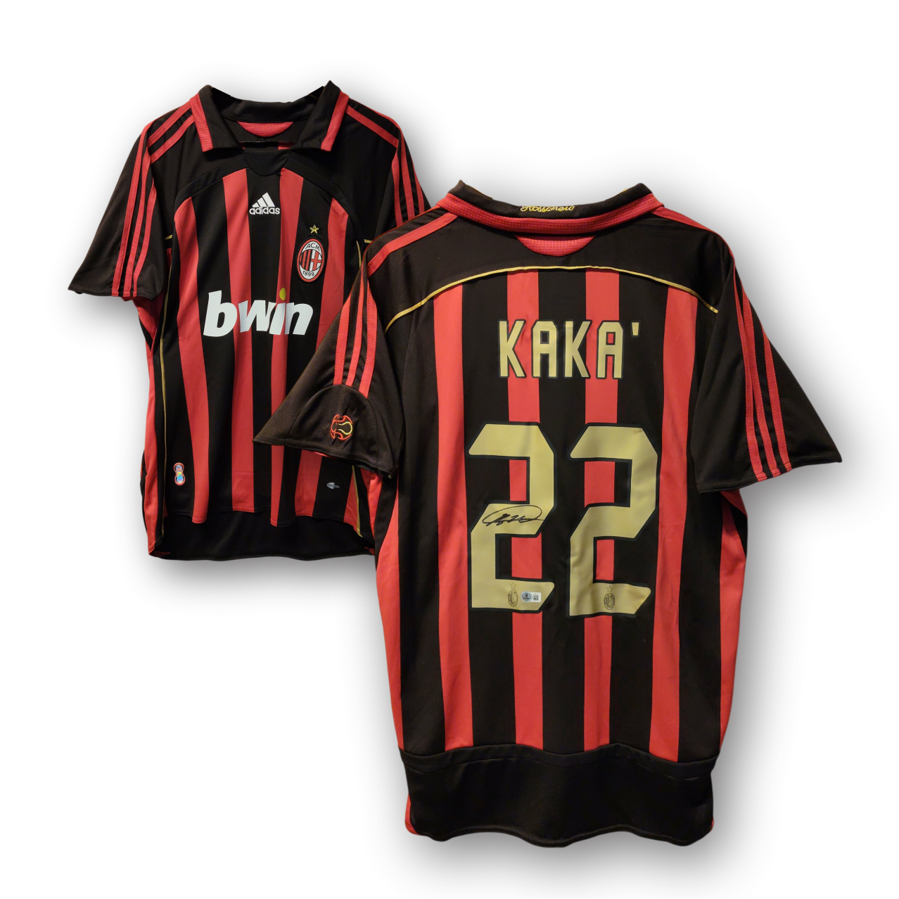 Ricardo Kaka #22 AC Milan 06/07 Home Signed Jersey