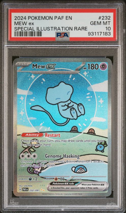 PSA 10 2024 Pokemon Paf En Mew ex Special Illustration Rare #232