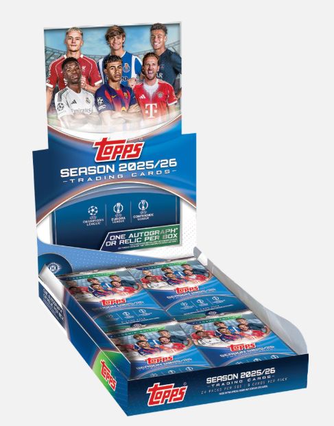 2025-26 Topps UEFA Club Competitions Soccer Hobby Box