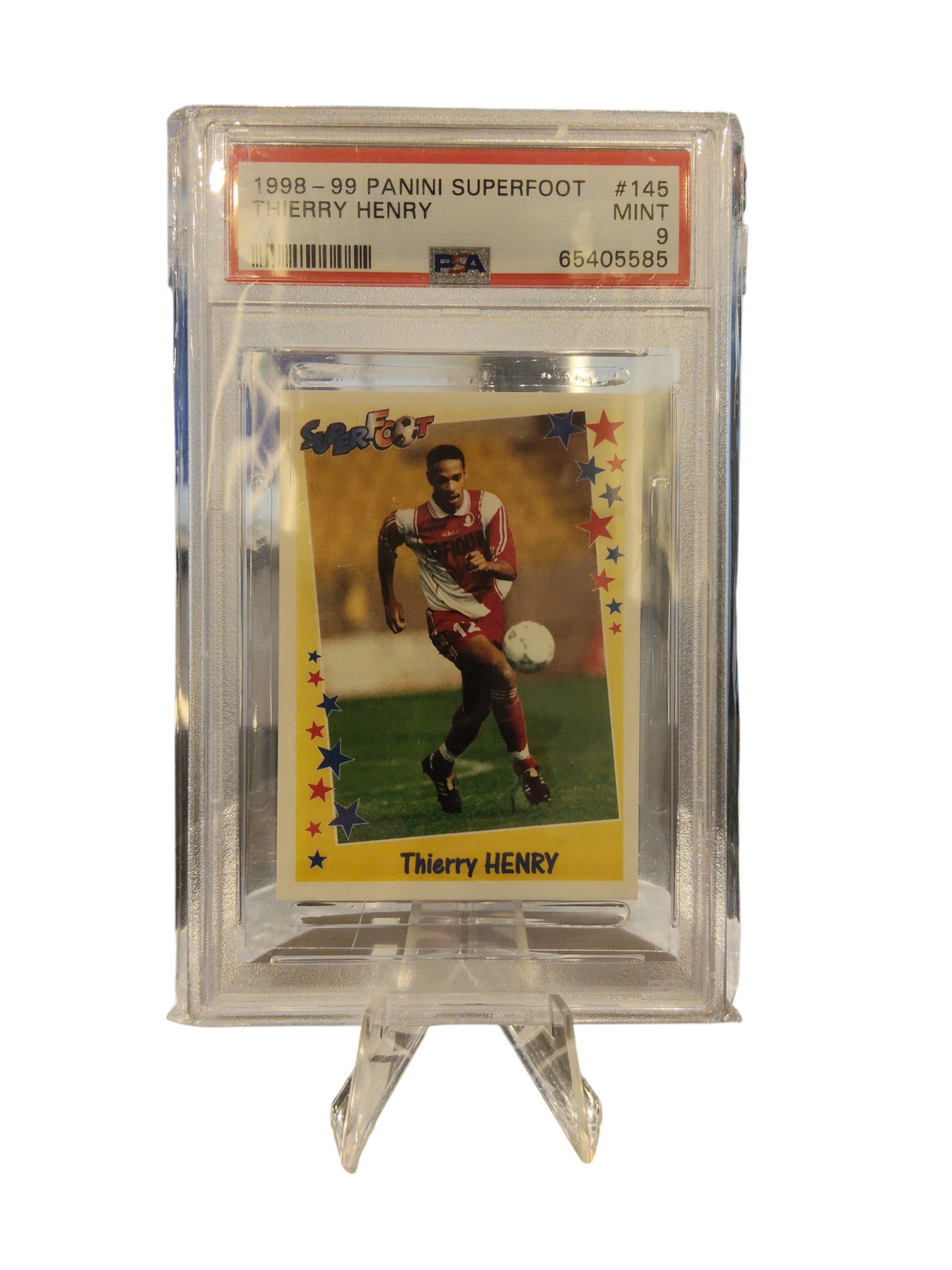 1998-99 Panini Superfoot Thierry Henry #145 PSA 9