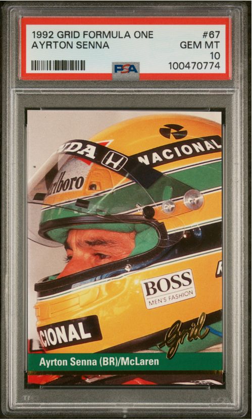 1992 Gris Formula One Ayrtib Senna PSA 10 (Set of 3)