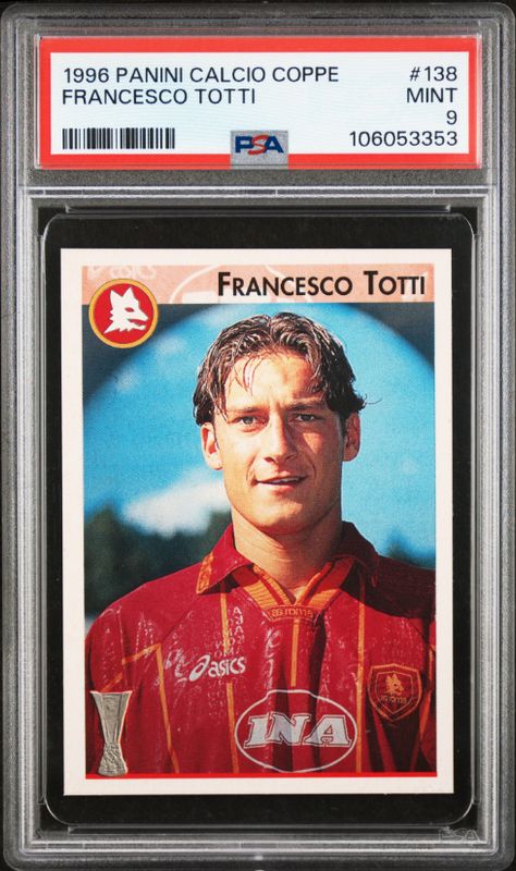 1996 Panini Calciio Coppe Francesco Totti #138 PSA 9