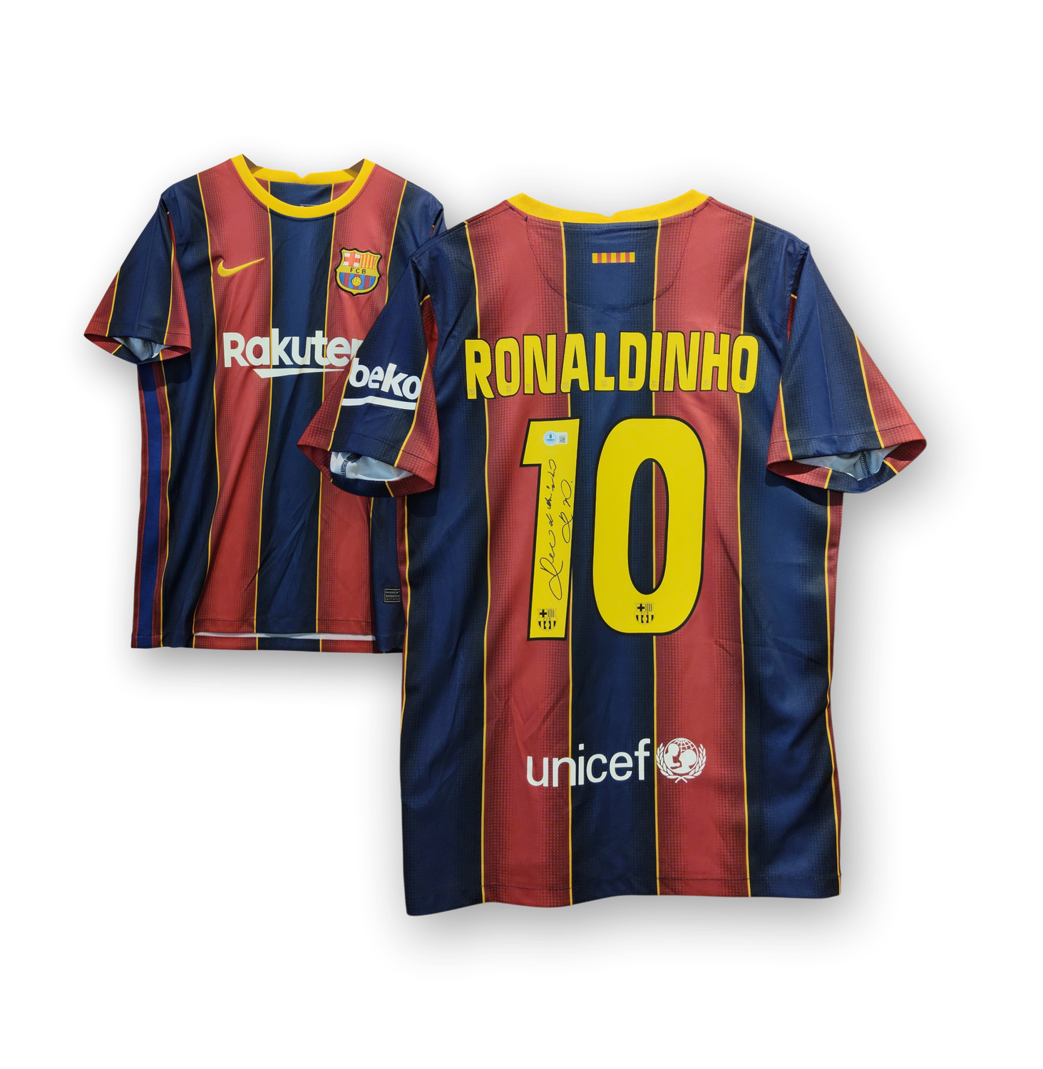 Ronaldinho Barcelona Signed Jersey