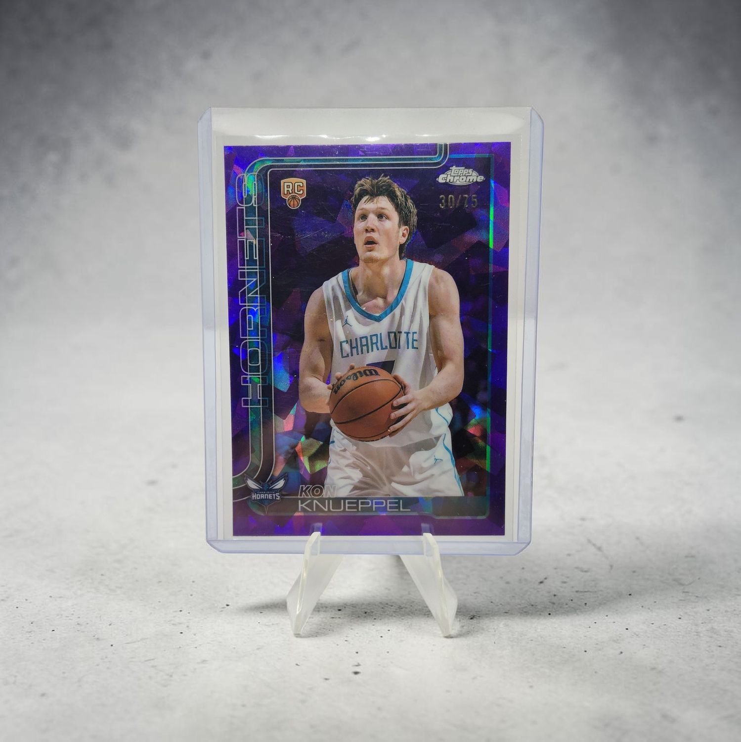 2025 Topps Chrome Basketball Kon Knueppel RC #254 30/75