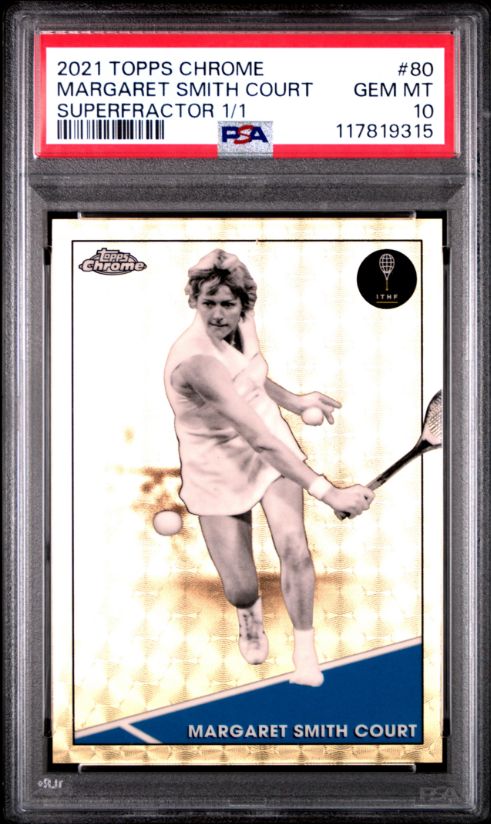 2021 Topps Chrome Margaret Smith Court Superfractor 1/1 #80 PSA 10