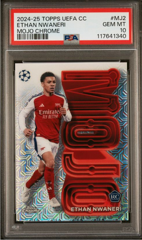 2024-25 Topps UEFA CC Ethan Nwaneri Mojo #MJ2 PSA 10