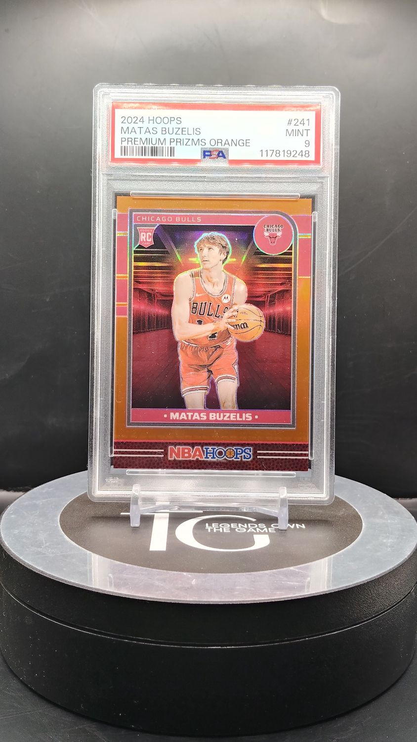 2024 Hoops Matas Buzelis Premium Prizms Orange #241 PSA 9