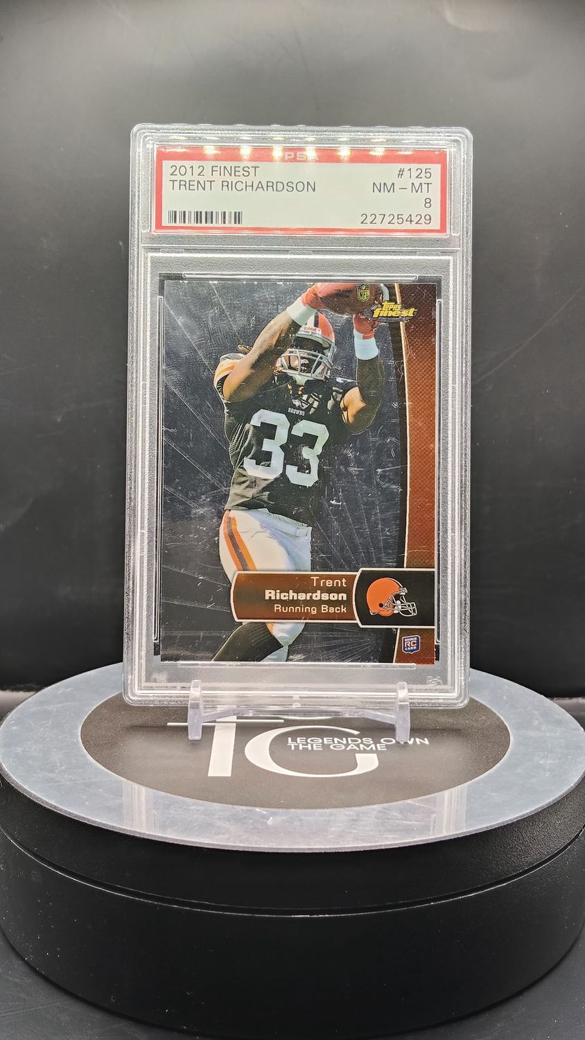 2012 Finest Trent Richardson #125 PSA 8