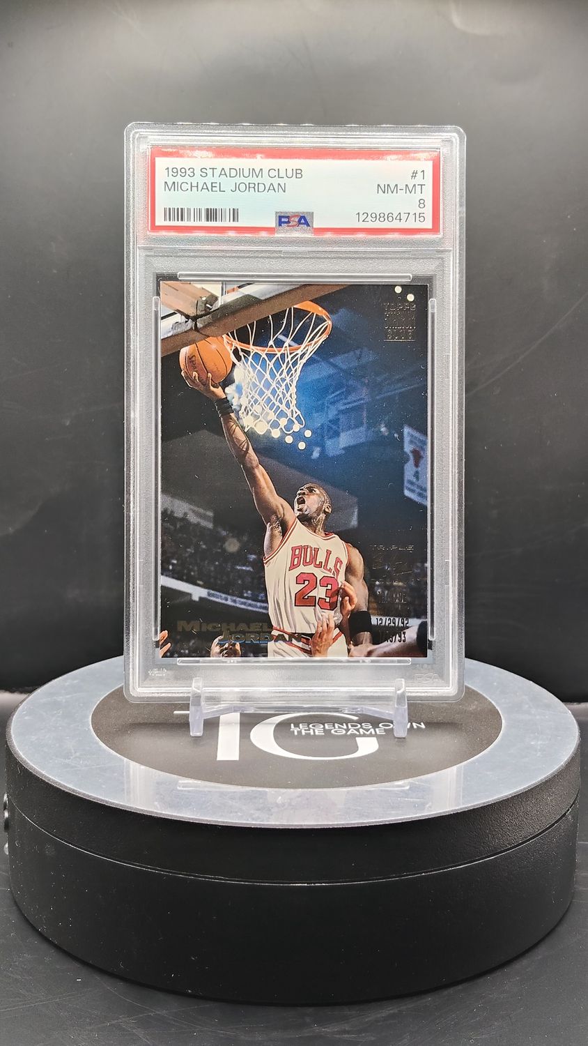 1993 Stadium Club Michael Jordan #1 PSA 8