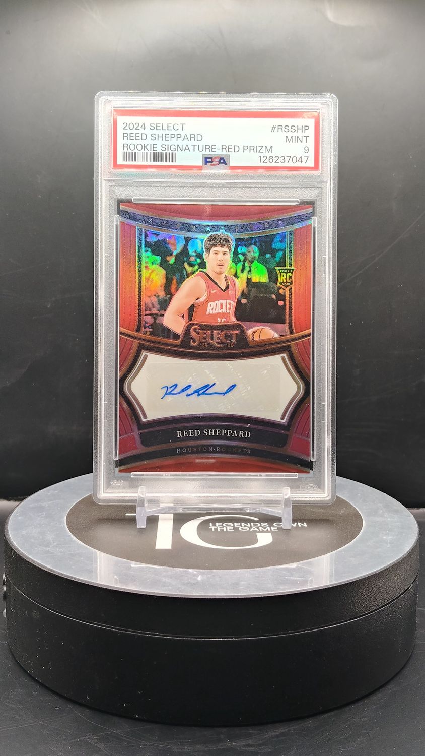 2024 Select Reed Sheppard Rookie Signature - Red Prizm #RSSHP PSA 9