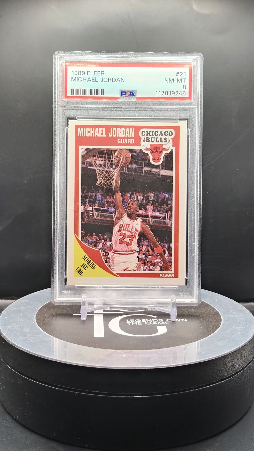 1989 Fleer Michael Jordan #21 PSA 8