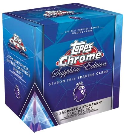 2026 Topps Chrome English Premier League Soccer Sapphire Edition Box