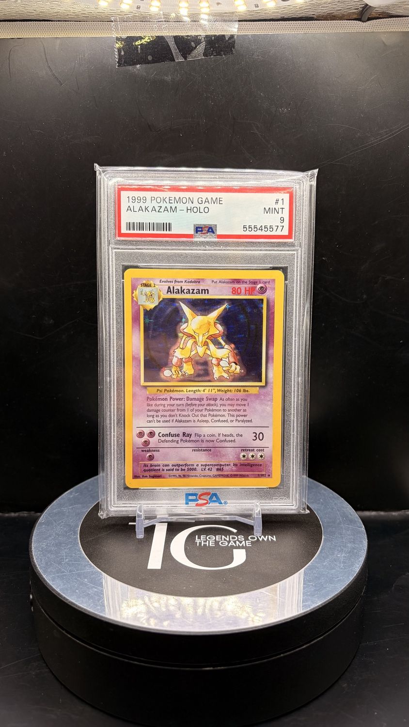 1999 Pokemon Game Alakazam - Holo #1 PSA 9