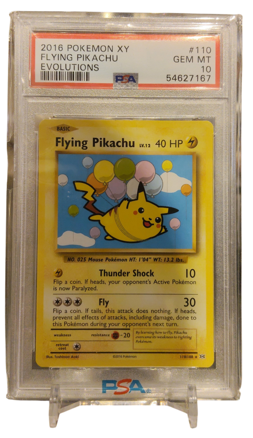 2016 Pokemon XY Flying Pikachu Evolutions #110 PSA 10