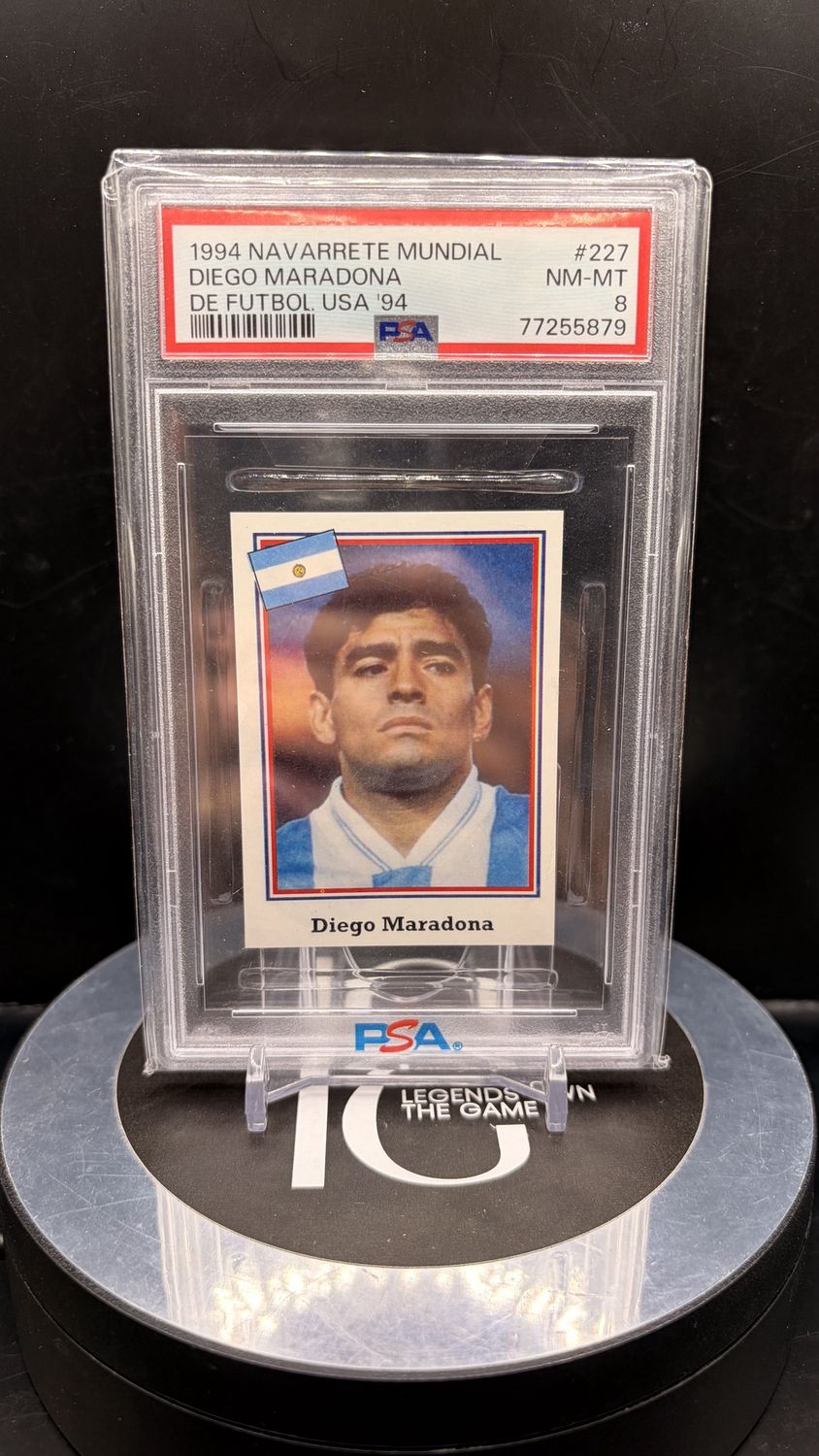 1994 Navarette Mundial Diego Maradona De Futbol USA '94 #227 PSA 8