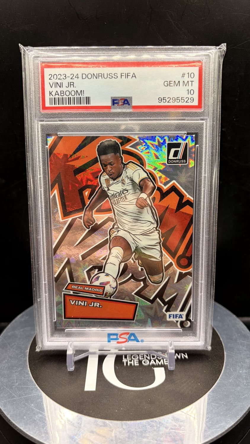 2023-24 Donruss Fifa Vini Jr. Kaboom! #10 PSA 10