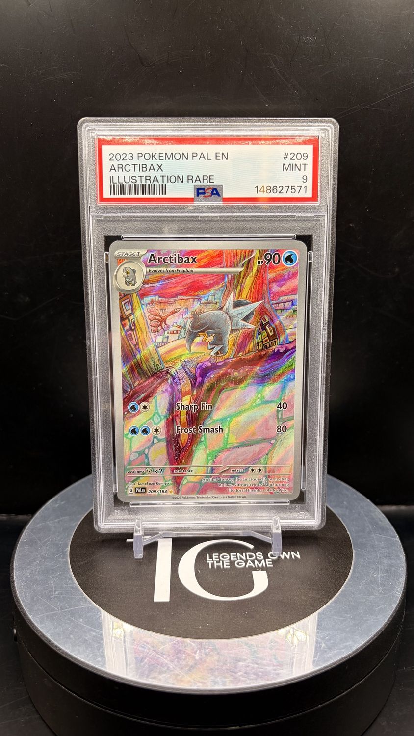 2023 Pokemon Pal En Arctibax Illustration Rare #209 PSA 9