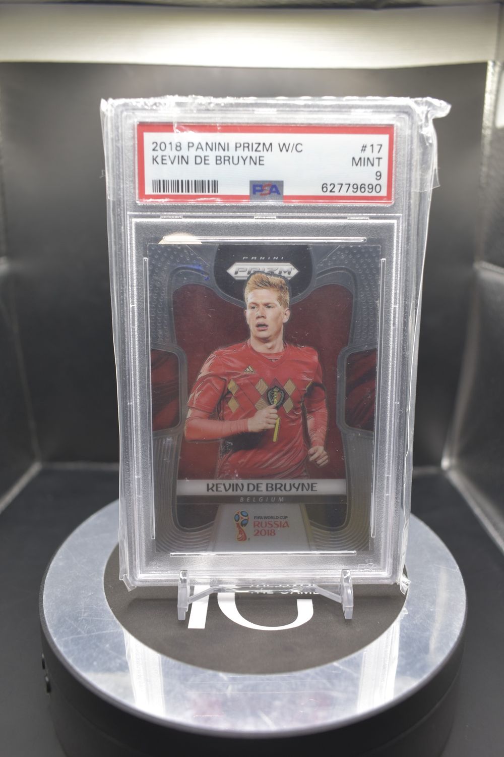 2018 Panini Prizm W/C Kevin De Bruyne #17 PSA 9