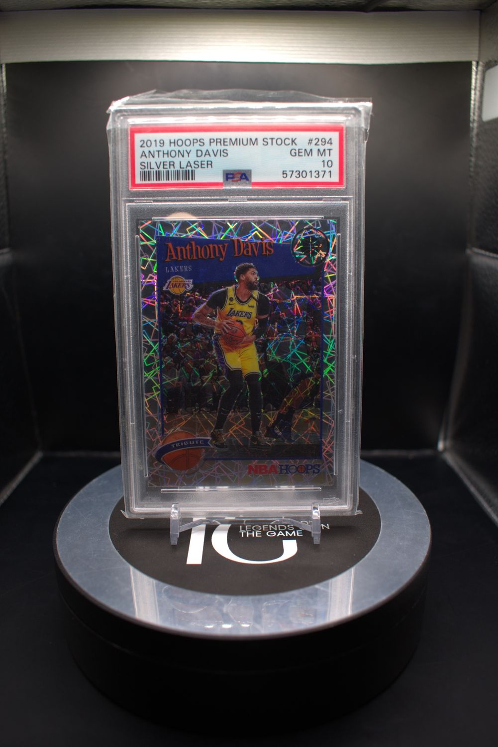 2019 Hopps Premium Stock Anthony Davis Silver Laser #294