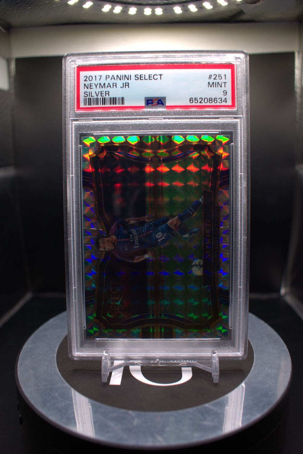 2017 Panini Select Neymar Jr Silver #251 PSA 9
