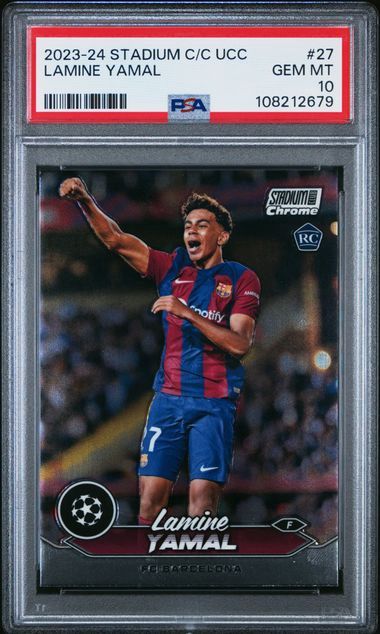 2023-24 Stadium C/c UCC Lamin Yamal #27 PSA 10