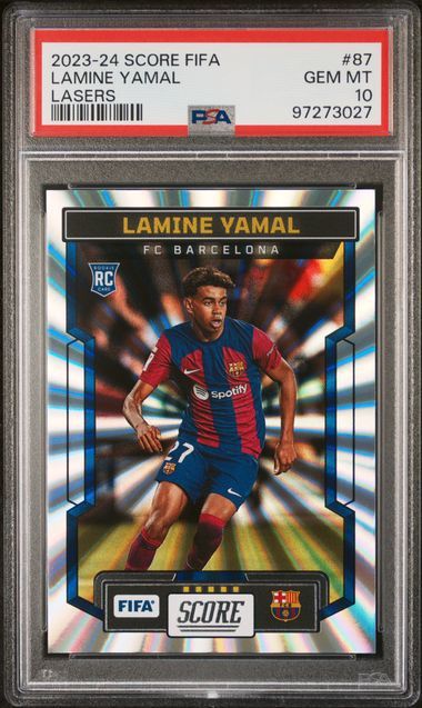 2023-24 Score Fifa Lamine Yamal Lasers #87 PSA 10